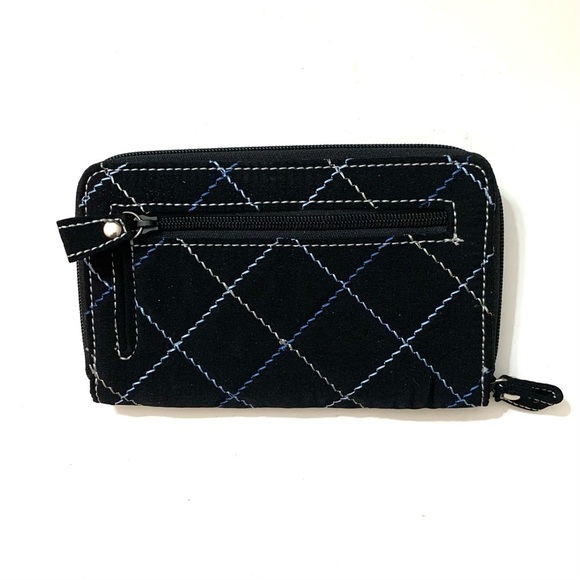 VERA BRADLEY RFID Turnlock Wallet
in Performance Twill blue and white - Picture 2 of 5
